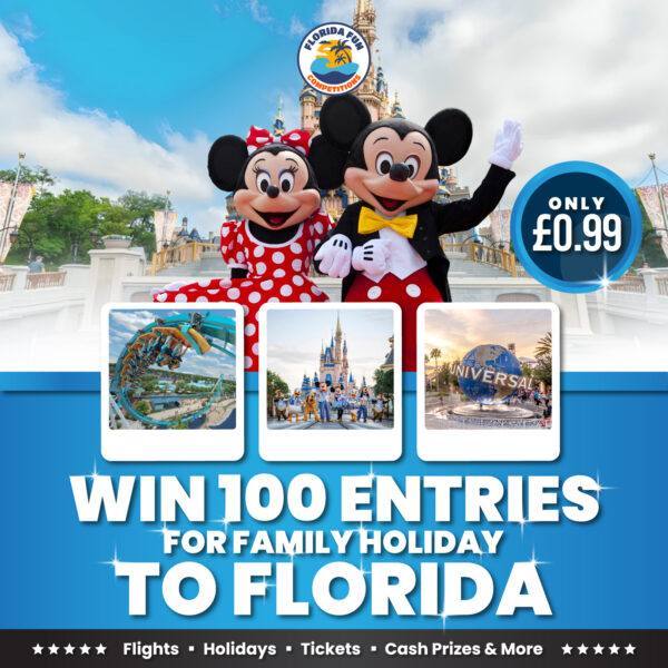 100 Entries to Family Holiday to Florida