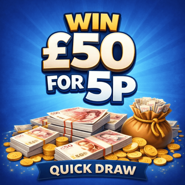 Win £50 for just 5p!
