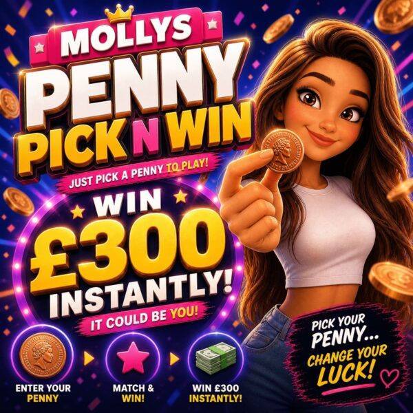 Molly's Penny Pick N Win - £4000+ of Instant Wins!