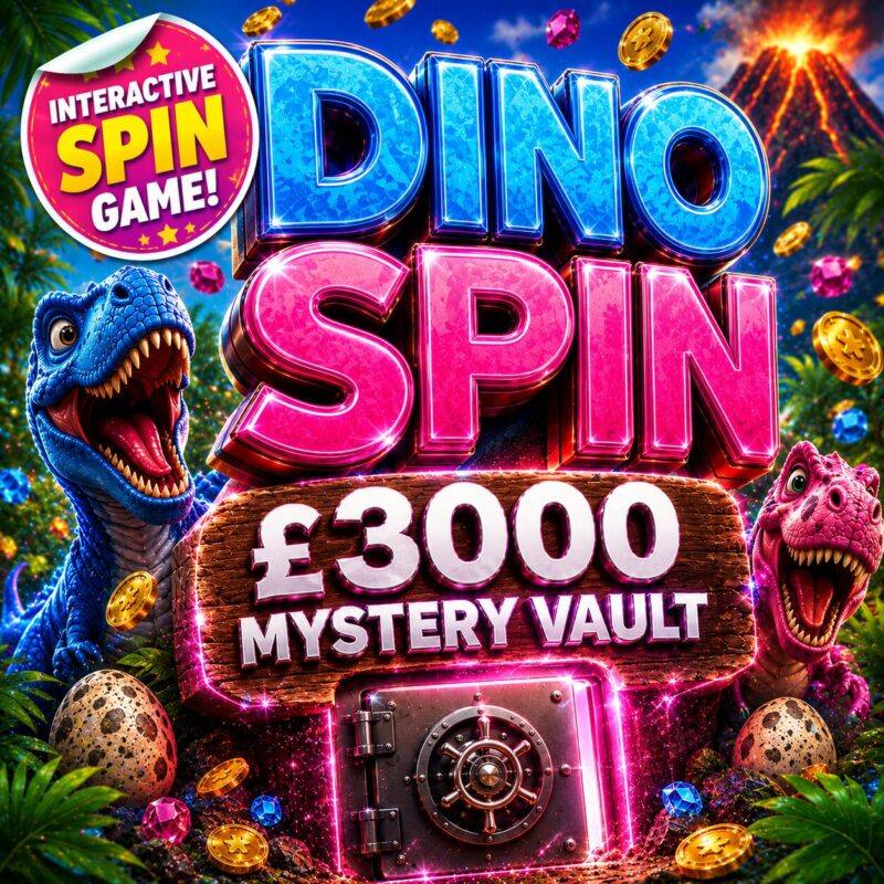 Dino Spin 🦖💰 - £3000 Mystery Vault!