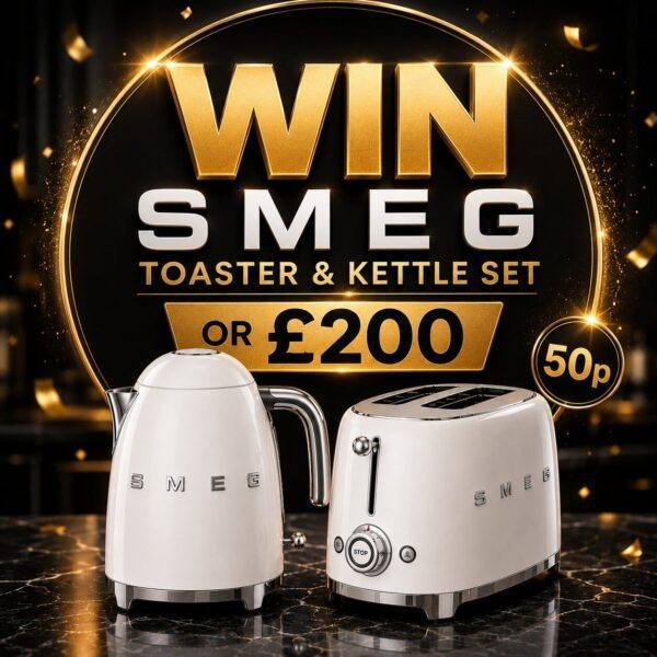 Win Smeg Toaster + Kettle Set or £200!