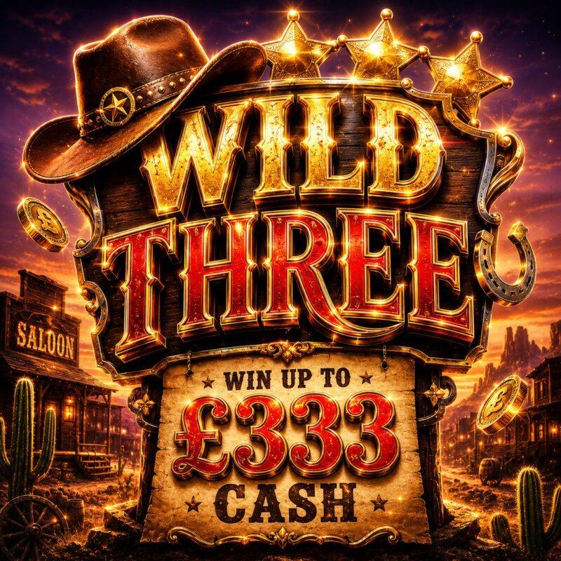 💰Wild Three - Win £333 INSTANTLY! 💰