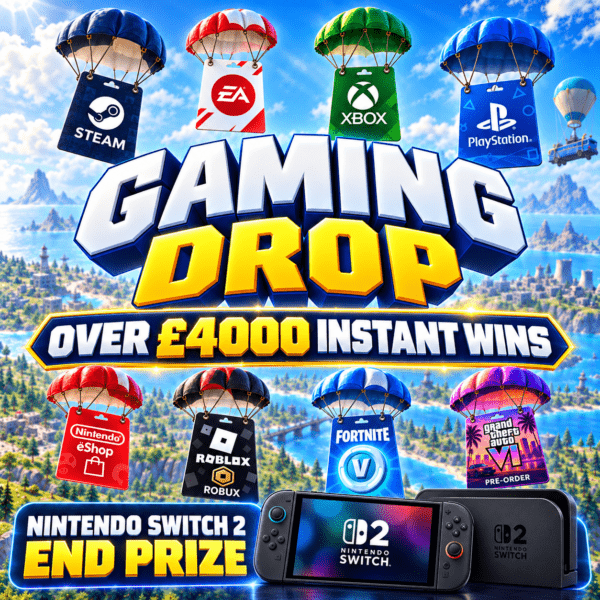 Gaming Drop - £4000+ Gaming Instant Wins